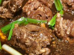 点羊蝎子锅底里面自带涮菜原汤-京韵胡同·酱香羊蝎子火锅涮肉(长寿路店)