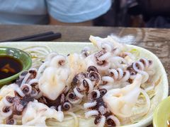 芥末白灼八爪鱼-贞姨美食·老字号海鲜大排档