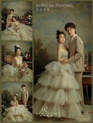 -后宫·古装汉服京剧儿童亲子全家福摄影