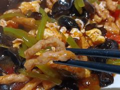 鱼香汁苜蓿肉丝（含蛋）-安多素食(广仁寺路店)