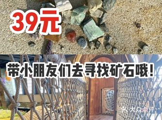 39元带小朋友们去寻找矿石哦。