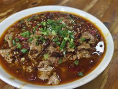 水煮牛肉片-九九牛肉馆(南山路店)