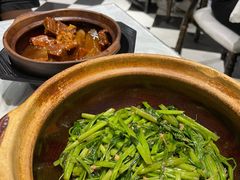 啫啫虾酱空心菜-熠盛粤味(永康路店)