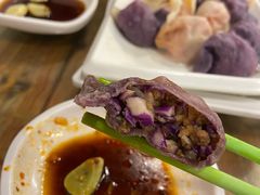 紫甘蓝锅巴馅饺子-宝源饺子(麦子店街店)