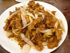 葱爆羊肉-清真宏玉祥黄门脸餐厅(华荫东里店)