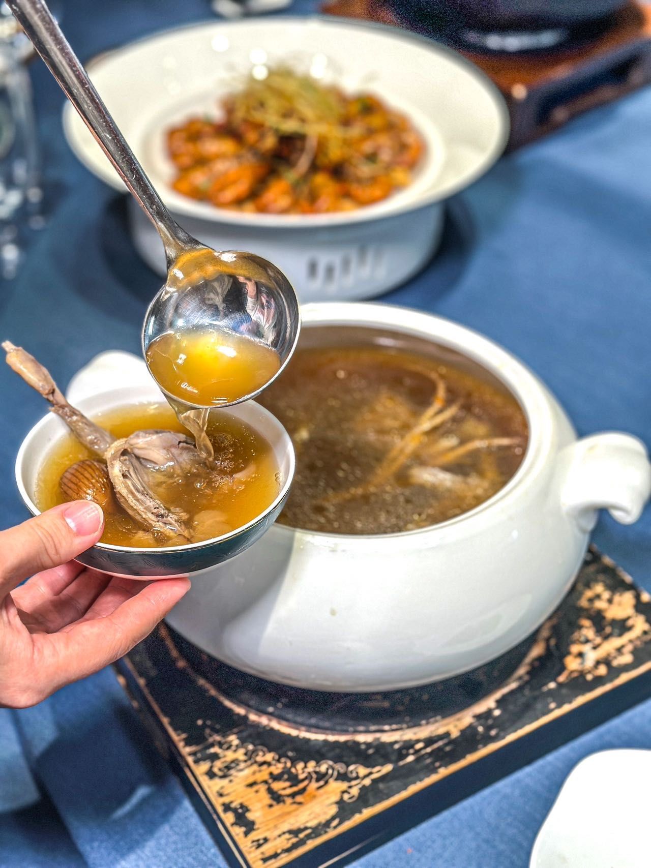 瀑布所吸引
十一假期太适合带着家人来聚聚了

·天麻炖老鸽
