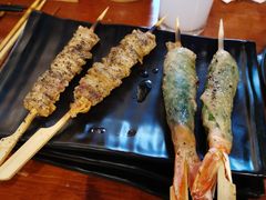 苏叶烤鸡皮虾-鸟串烧Yakitori