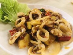 八宝鱿鱼-真浪花园海鲜餐馆