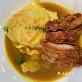 鸡排咖喱蛋包饭