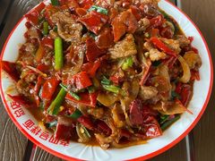 辣皮子肉拌面-托克逊老四号餐厅