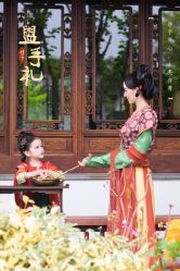 -后宫·古装汉服京剧儿童亲子全家福摄影