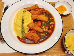 炸鱼排咖喱蛋包饭套餐-池奈·日式咖喱蛋包饭(重庆爱琴海店)