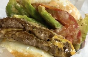 Pork Egg Cheese Burger