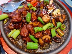 石锅蘑菇牛仔粒-鹿港小镇(霄云店)