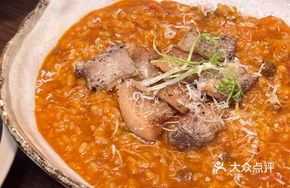 Sautéed Pork Belly with Spicy Kimchi and Cheese Rice