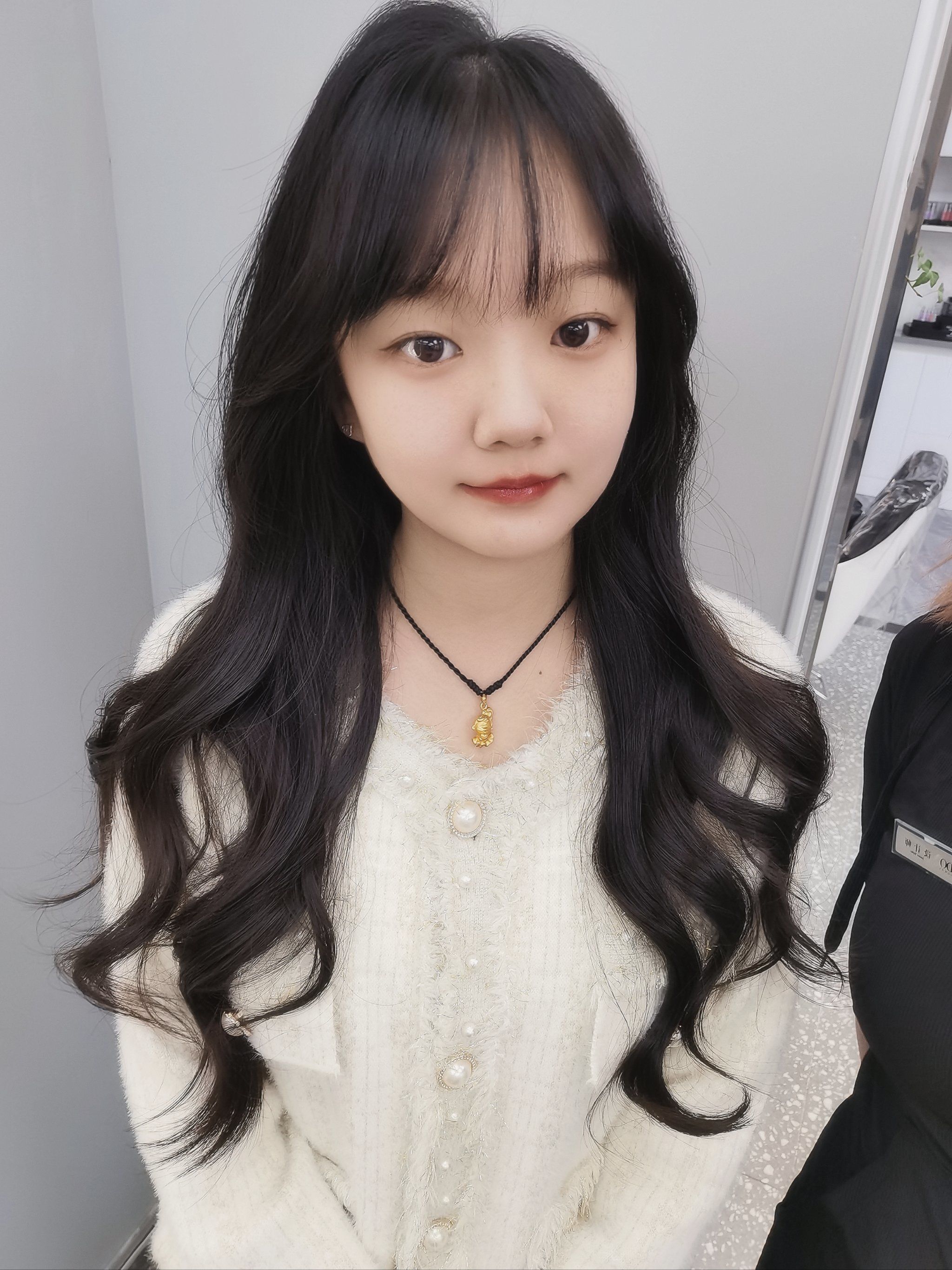 和姐妹一起的美发体验