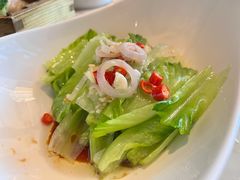 小红葱捞生菜梗-顺德美的万豪酒店-万豪中餐厅