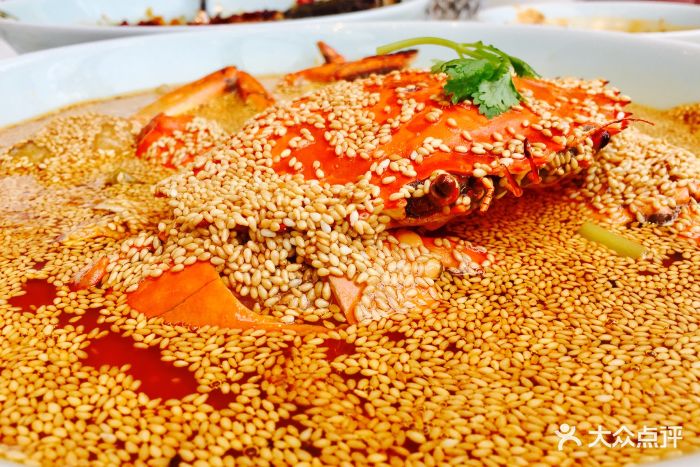 孔雀皇朝(环贸iapm店)--菜-芝麻蟹图片-上海美食-大众点评网