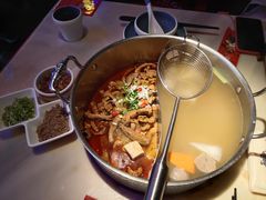 鲜牛杂鸳鸯锅-左庭右院鲜牛肉火锅(环球港店)