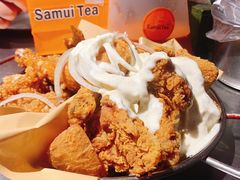 炸鸡一半一半-富乐满韩国正宗炸鸡韩国料理(虹泉路店)