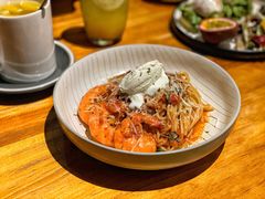 鲜茄茸大虾配马斯卡朋意大利面-BE BRIGHT KITCHEN(正佳广场店)