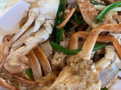 姜葱炒花蟹-七鲜渔港美食餐厅(巽寮湾海景店)