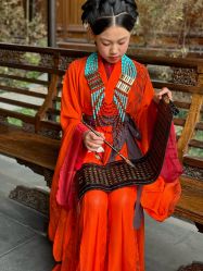 -后宫·古装汉服京剧儿童亲子全家福摄影