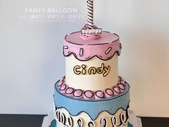 -卡比儿童蛋糕·心意定制·低脂零卡糖动物奶油FancyBALLOON(滨海店)