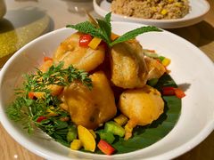 椒盐薄荷杏鲍菇-汝是素•文创素食馆(金月湾店)