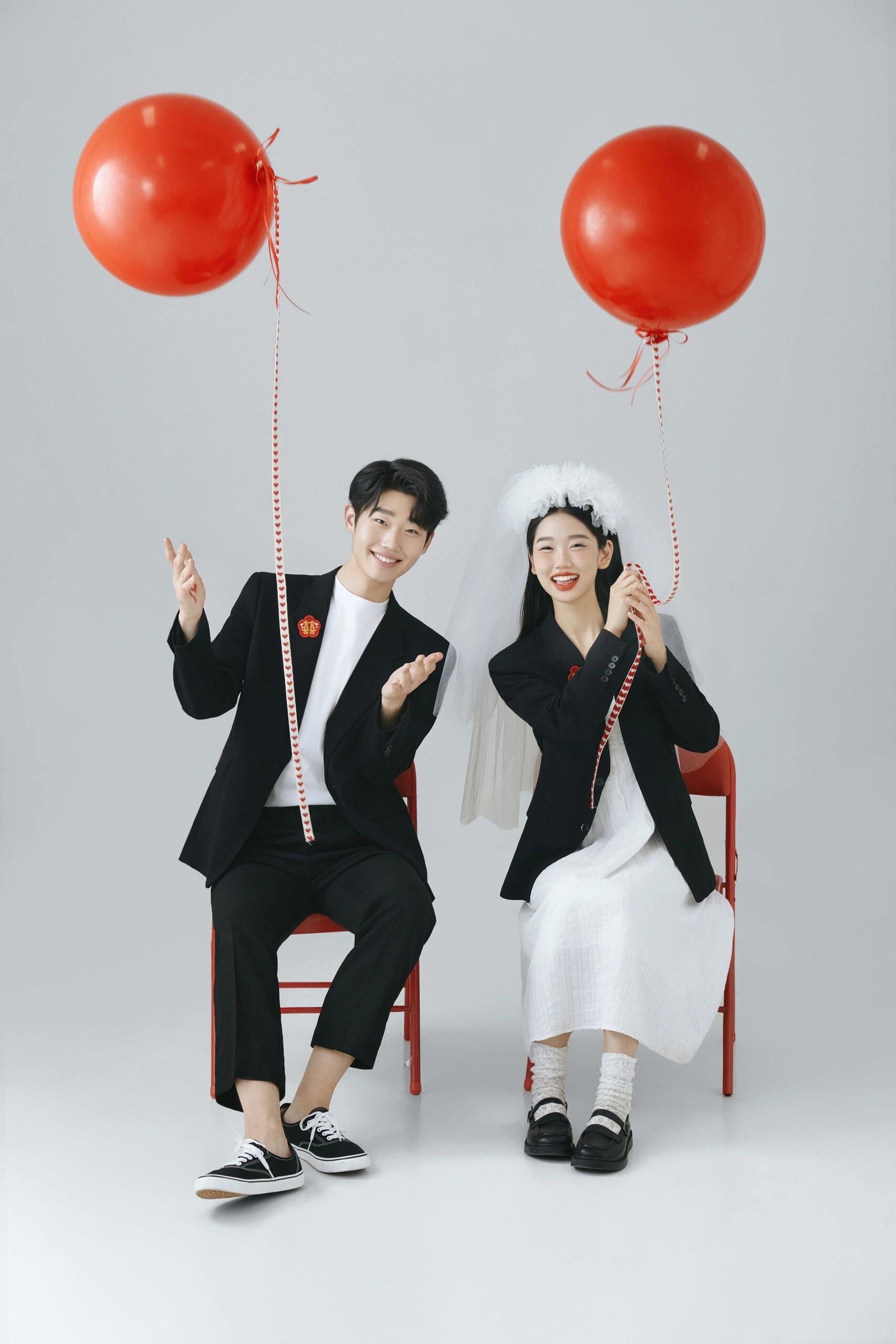 偷偷藏不住喜欢你学院风婚纱照