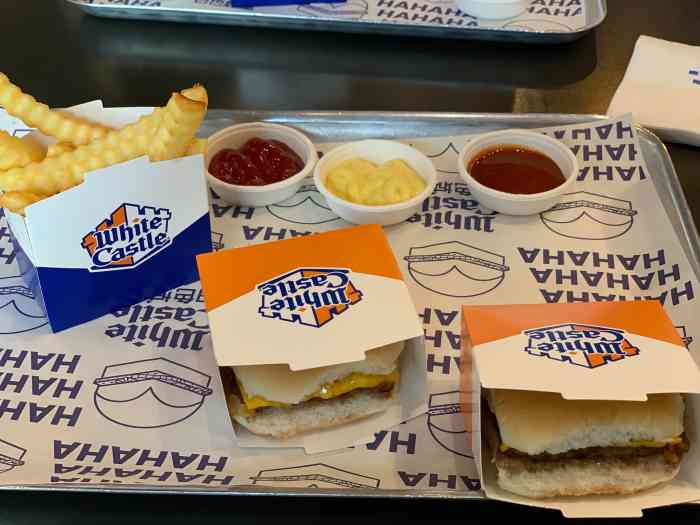 white castle白色城堡迷你汉堡(静安丰盛里店)-"每次运动好后,肚子