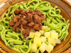 肉臊子干拌-味仟源菠菜面(万达广场西安民乐园店)