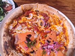烟熏金枪鱼拼莎乐美香肠披萨-PIZZA BIANCA(万象城店)
