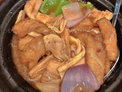 红烧支竹斑腩煲-新宝餐厅(流塘店)