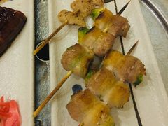 串烧猪颈肉-竹马炭火烤肉(利济北路店)