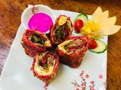 火龙果卷饼-甘味食堂(素食料理/蔬食料理/恆春美食)