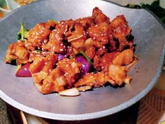 蒜香蜜汁排骨-绿茶餐厅(西单老佛爷店)