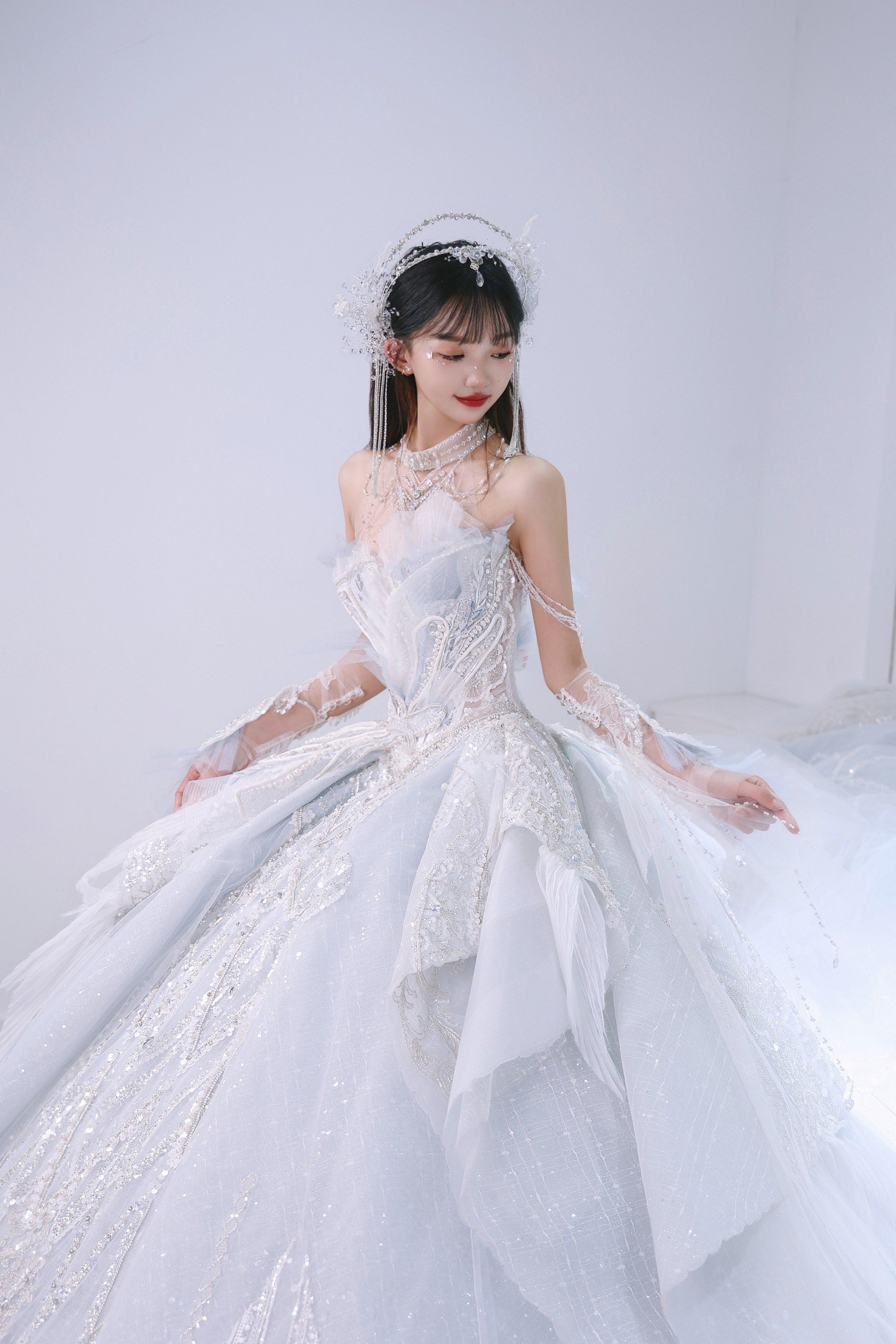 唯美人鱼婚纱