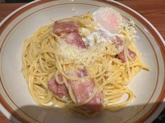 奶油培根温泉蛋意面-萨莉亚意式餐厅(万嘉商业广场店)