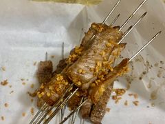 蒜香松板肉-野火鲜货烧烤(河边小院店)