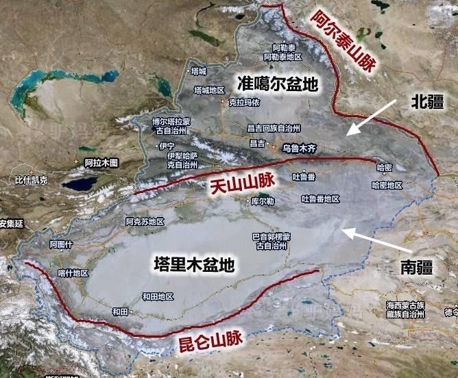 地理位置:位于中国西北边陲,亚欧大陆腹地