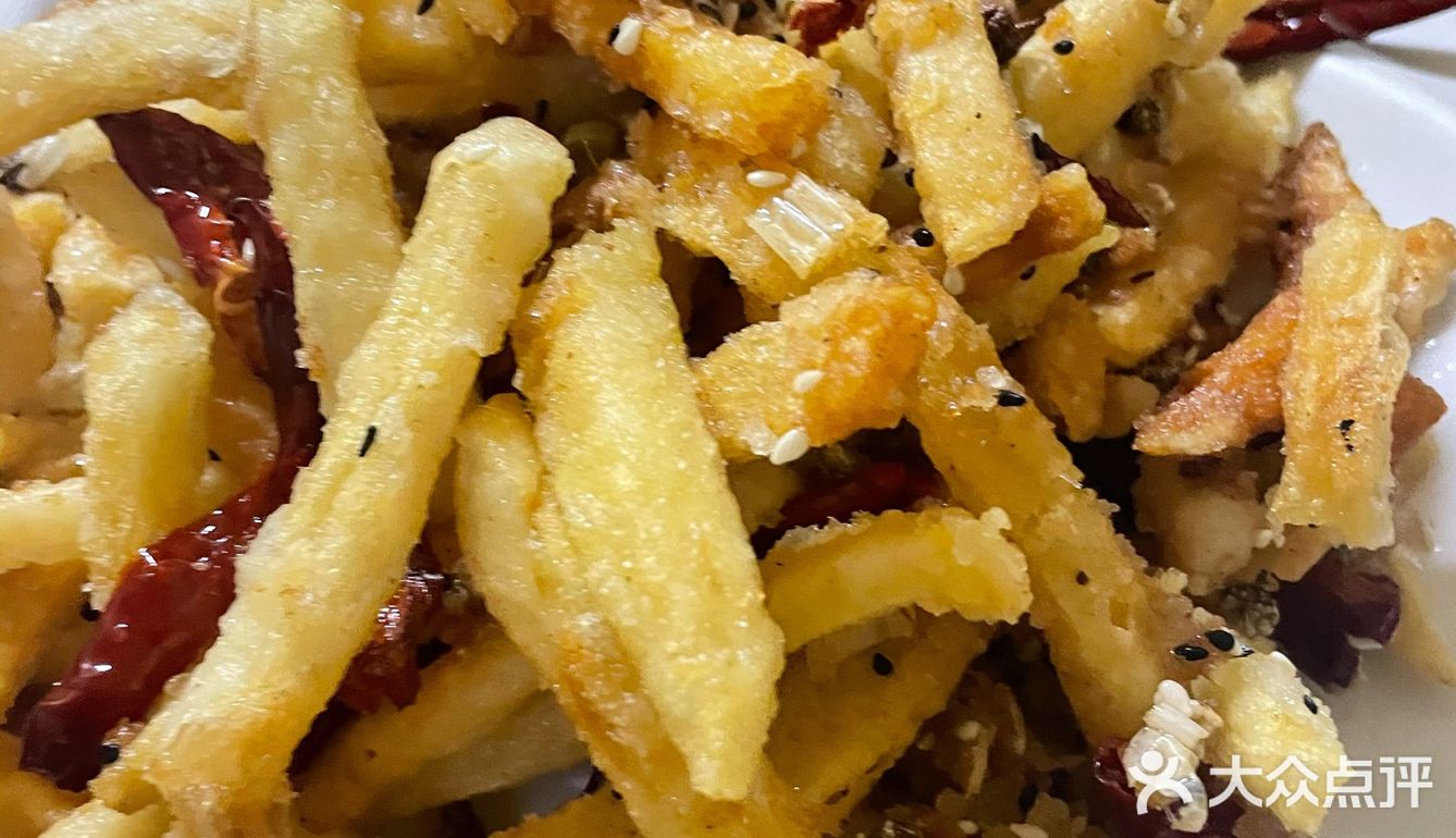 干煸土豆条天花板