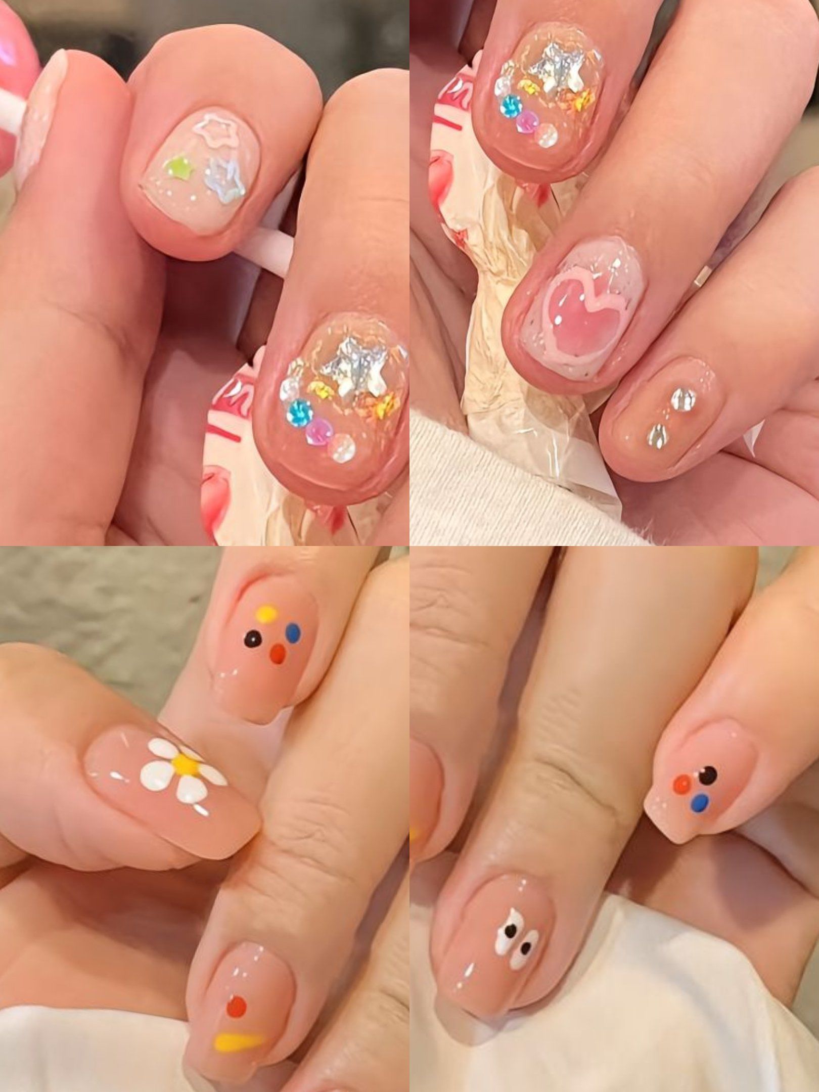 秋冬新款网红显白显嫩仙女美甲系列