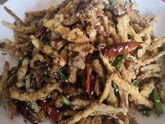 干炸茶树菇-老四川平头酸菜鱼(衙前店)