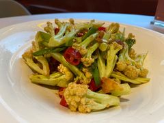 生炒有机菜花-月福京味斋·烤鸭店·北京菜(鼓楼总店)