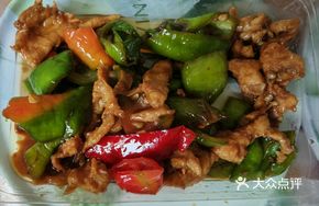 Green and Red Pepper Stir-Fry with Pork
