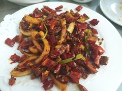 香辣鱿鱼条-华春餐馆(鱼山路店)