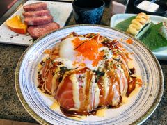 三文鱼流心熔岩饭-梦山水日本烧肉(五四广场店)