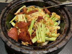 干锅培根花菜-莫干山郡安里度假酒店-桃尖中餐厅