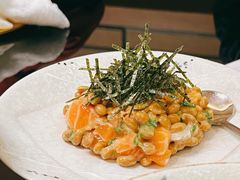 三文鱼拌纳豆-天狗山料理(省体店)